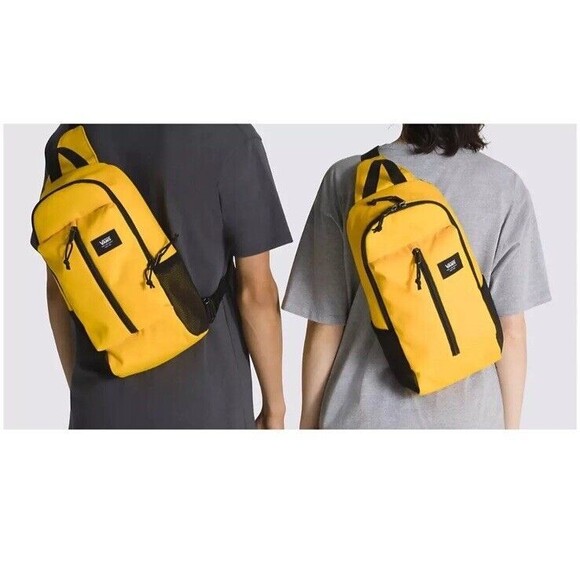 VANS Other - VANS Off The Wall WARP SLING BAG Shoulder Carry Messenger Gold Fusion